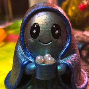 Resin Ghost with Pearls